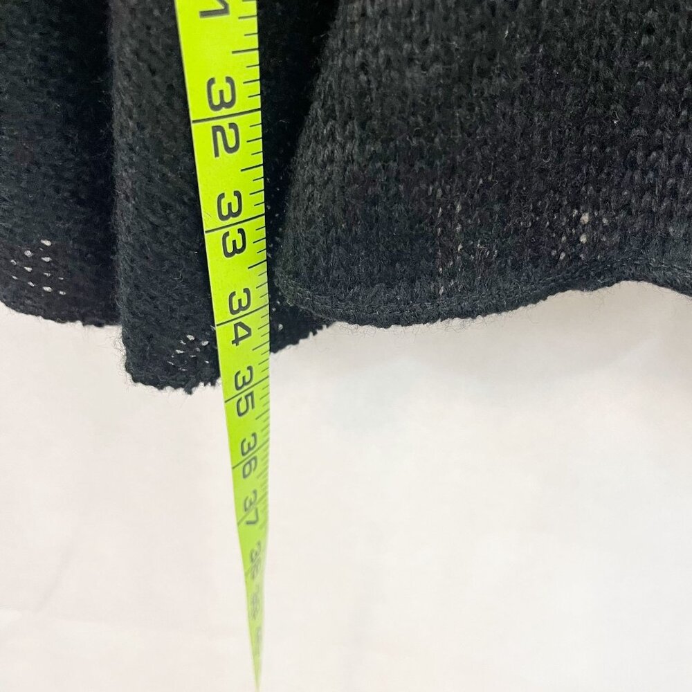 Vintage Concept Black & White Artsy Longline Cardigan Sweater Mohair Size Small - Picture 7 of 8